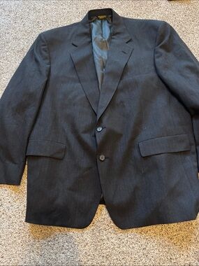 Palm Beach Boutique Men's Black Single-Breasted Blazer size in Description-Pics